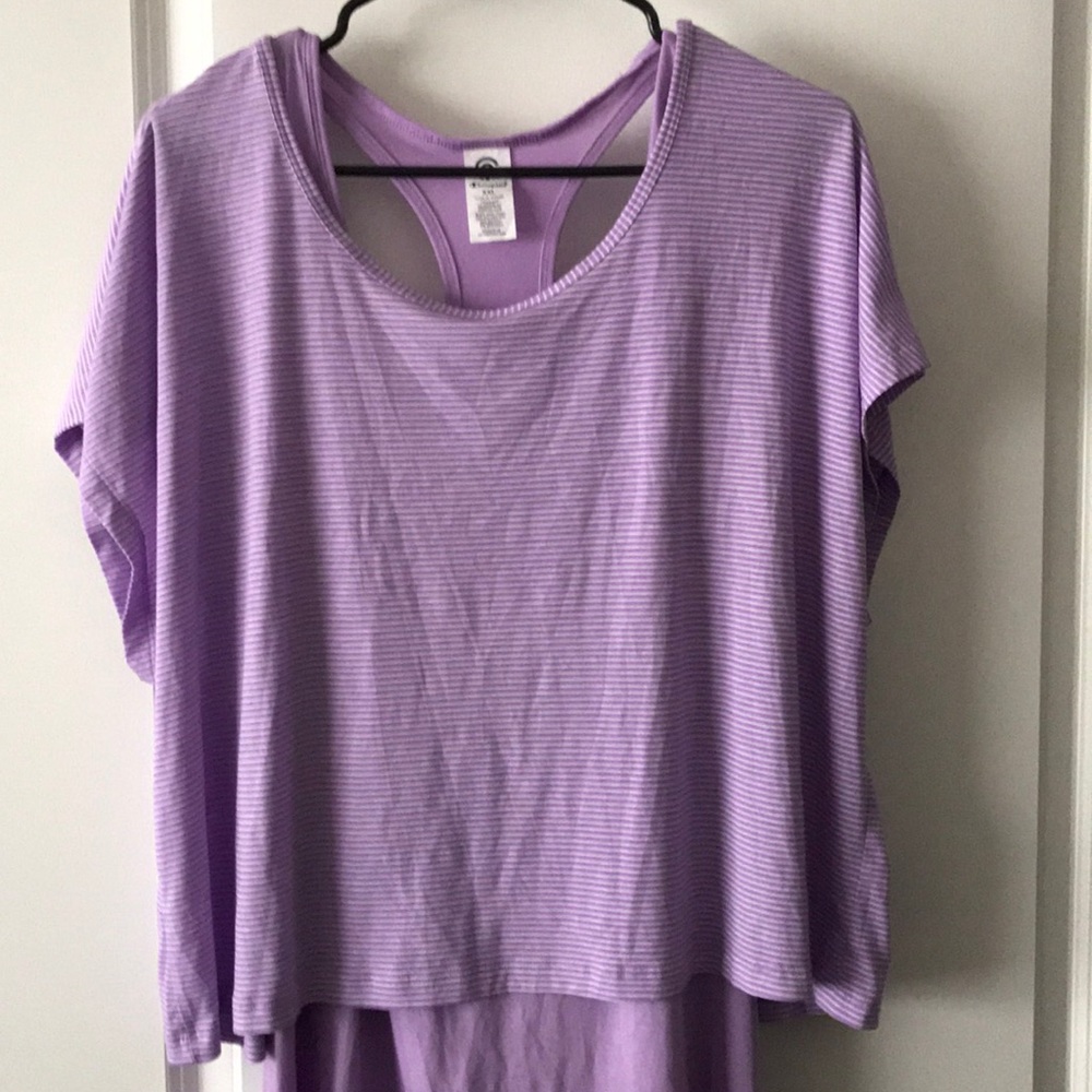 Work out or casual shirt (crop top with tank)